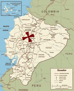 mapofecuadorwithx Click to Enlarge