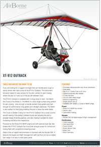Airborne Outback XT-912 brochure