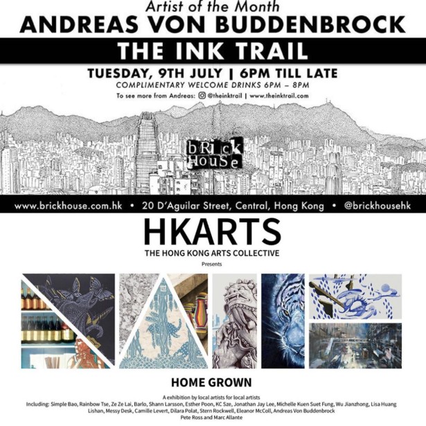 Andreas von Buddenbrock’s Solo And Group Exhibit In Hong Kong