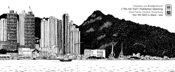 Andreas von Buddenbrock's The Ink Trail Exhibition in HK
