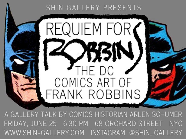 FRANK ROBBINS LECTURE w/ Comic Book Art Historian Arlen Schumer
