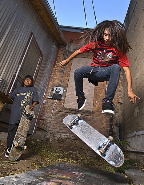 Brendan Moore Photographs Apache Skateboarders for My Midwest Magazine