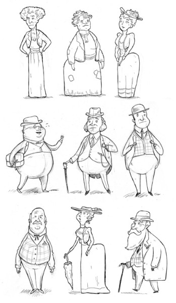 Aaron Blecha Designs Characters for Yes, Virginia Holiday Special