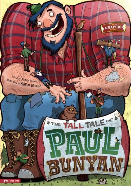Aaron Blecha Illustrates The Tall Tales of Paul Bunyan Graphic Novel!