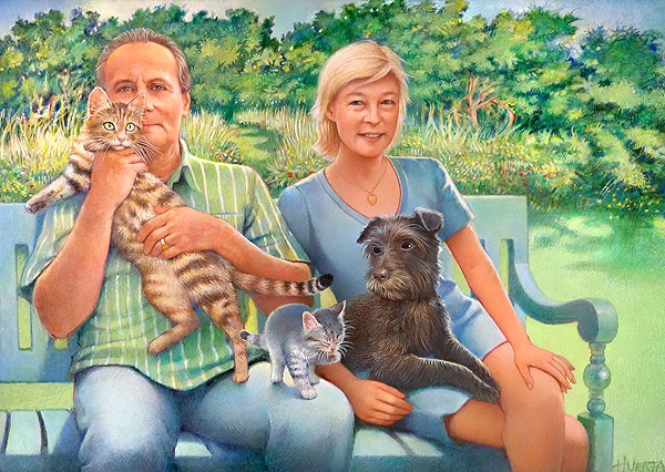 Huerta Paints a Portrait