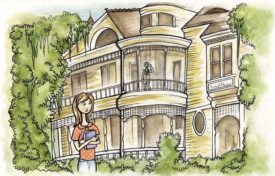 Charla Pettingill illustrates for College of Charleston Magazine