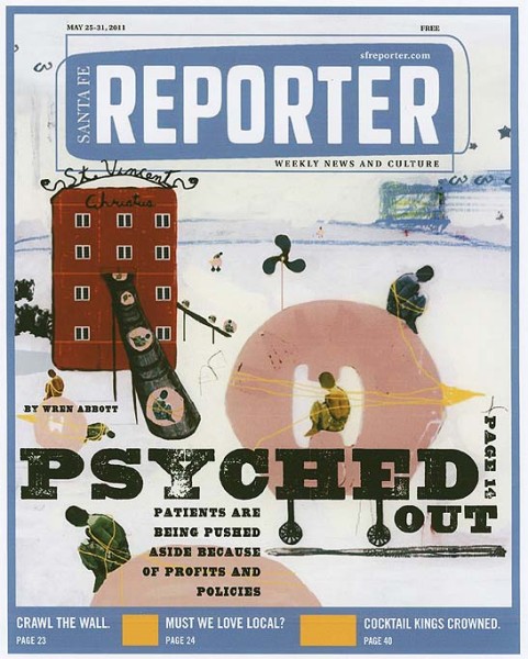 Steven Dana PSYCHED OUT Cover for Santa Fe Reporter