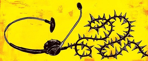Daniel Fishel Illustrates for Globe & Mail's "How Telemarketing Saved My Life"
