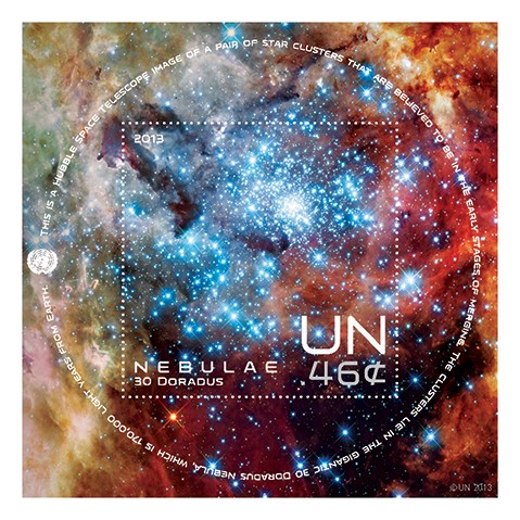 Sergio Baradat's Series of United Nation Stamps "SPACE"