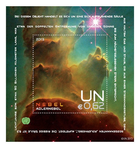Sergio Baradat's Series of United Nation Stamps "SPACE"