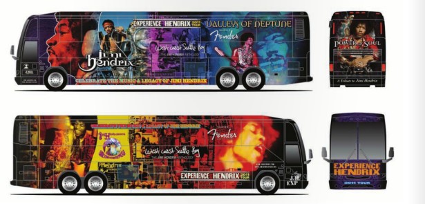 Experience Hendrix Tribute Tour Bus :: Designed by SMAY