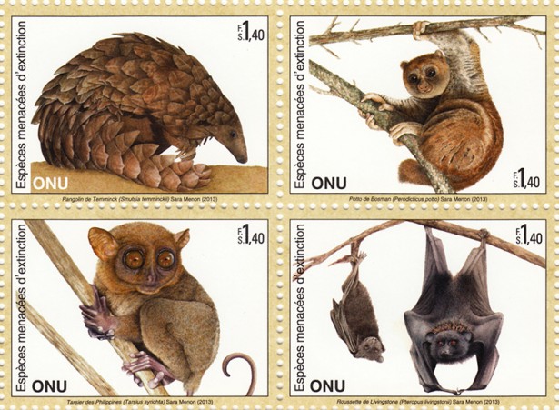 Sergio Baradat Designs New UN Endangered Species Stamps