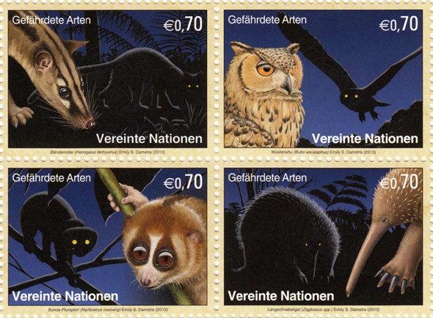 Sergio Baradat Designs New UN Endangered Species Stamps