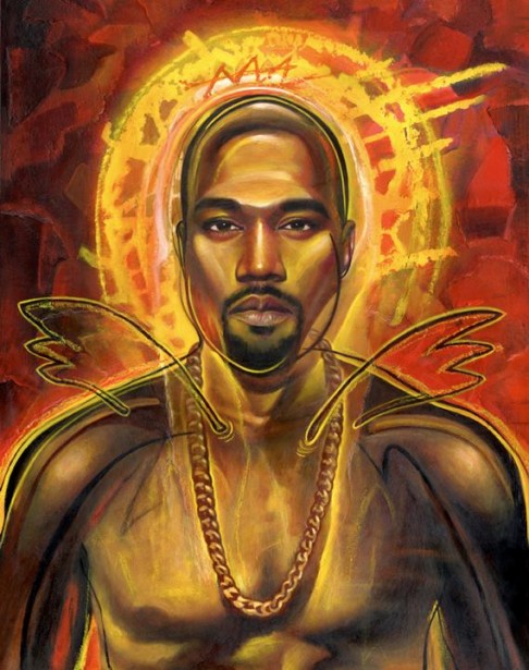 Rudy Gutierrez's Illustration of Kanye West for EW