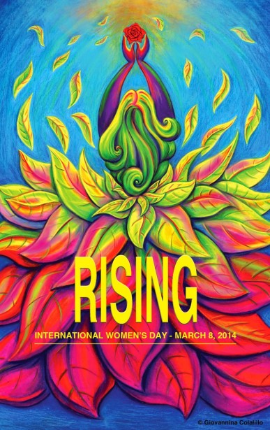 Giovannina Colalillo's International Woman's Day Poster and Pin