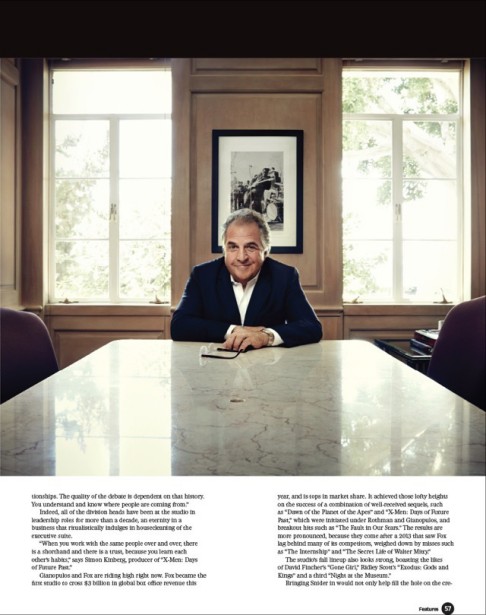 Art Streiber photographs 20th Century Fox chairman Jim Gianopulos and the studio’s top execs for Variety
