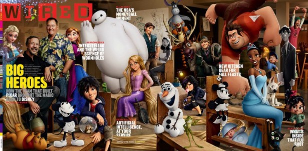Art Streiber's Disney Animation Studios cover shoot for WIRED