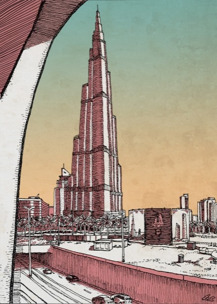 Andreas Von Buddenbrock Illustrates the Tallest Building in the World