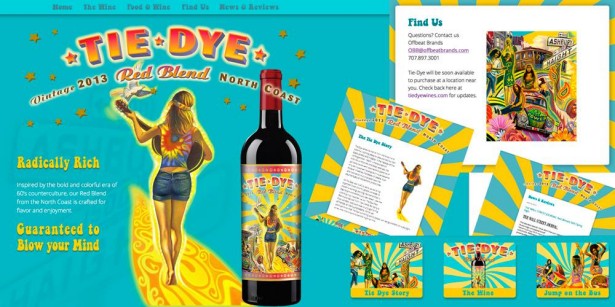 Rudy Gutierrez Creates New Label for Tie Dye Wines