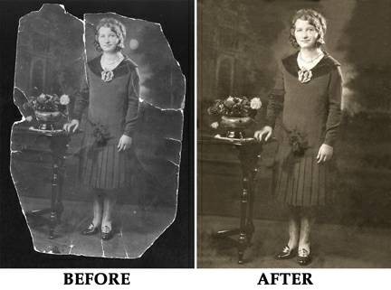 Whitney Lane's Skilled Restoration of Cherished Family Photographs