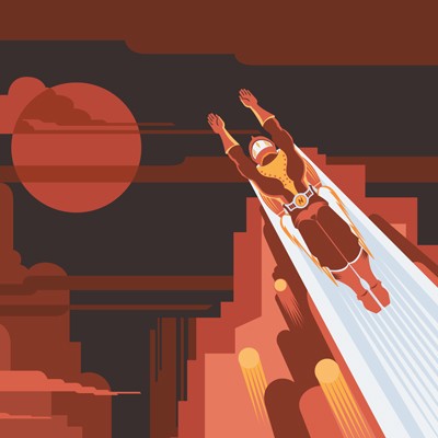 Garth Glazier's "Rocket Man" for Starbucks