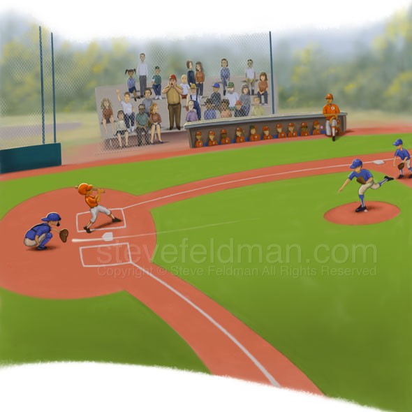 Steve Feldman illustrates Loosey-Goosey Baseball