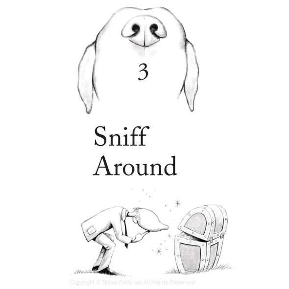 Steve Feldman illustrates "Listen Like a Dog"