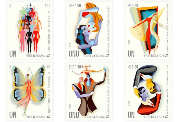 United Nations Issues LGBT Stamps