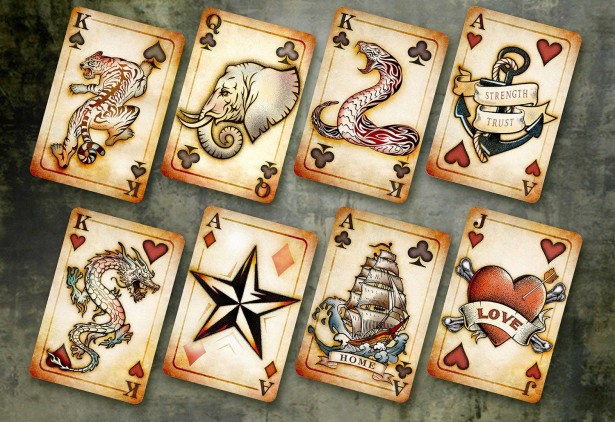 Buelow Continues Tattoo Playing Card Series
