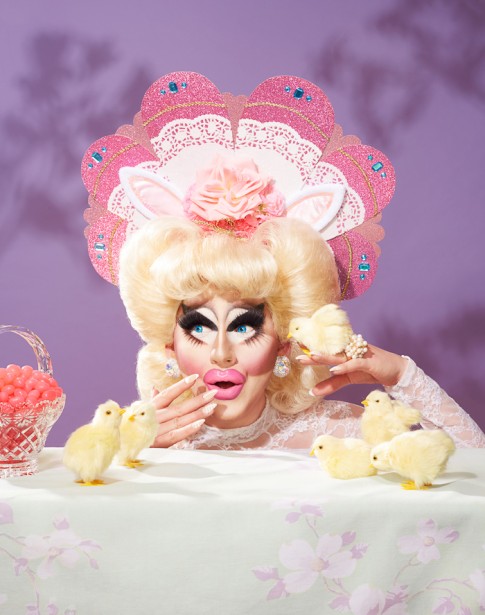 Lisa Predko’s Easter-shoot With Trixie Mattel