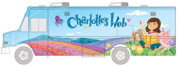 Anni Betts Creates Illustration For Lampoc Bookmobile