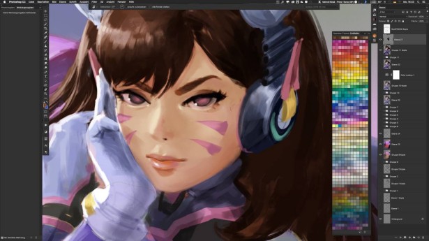 Wetter Illustrates “Overwatch” Character – In Pin-up Form