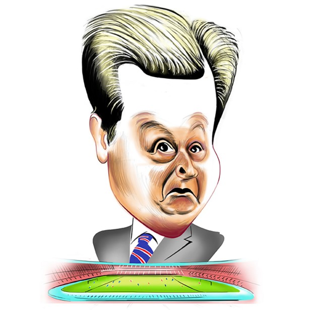 Urs J. Knobel caricature for GQ British, july 2016.