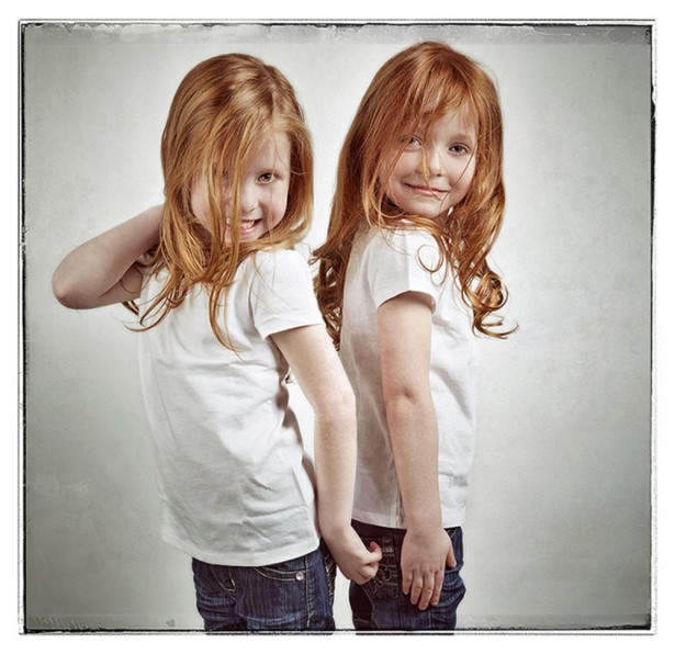 Keith Barraclough Photographs Twins For “Redhead Project”