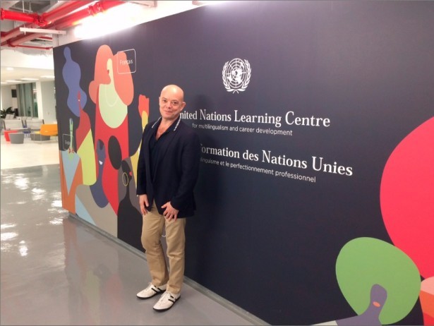 Baradat’s Mural Design For United Nation’s Language Center