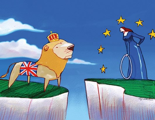 Umberto Grati Illustrates “Brexit”