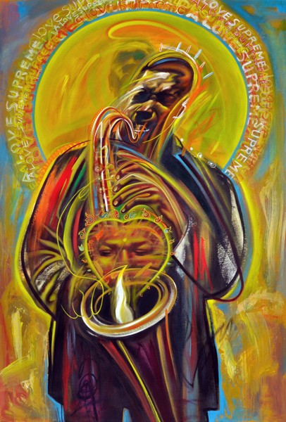 Chasing Trane- The John Coltrane Documentary featuring some art of Rudy Gutierrez