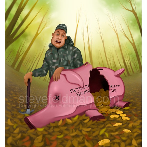 Steve Feldman Illustrates tapping into retirement savings