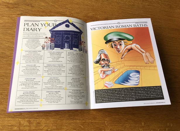 Urs J. Knobel illustration for The Covent Gardener