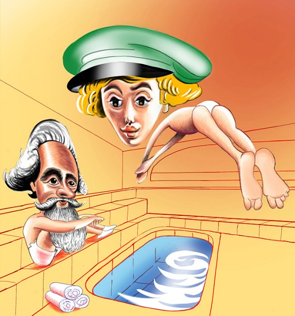 Urs J. Knobel illustration for The Covent Gardener