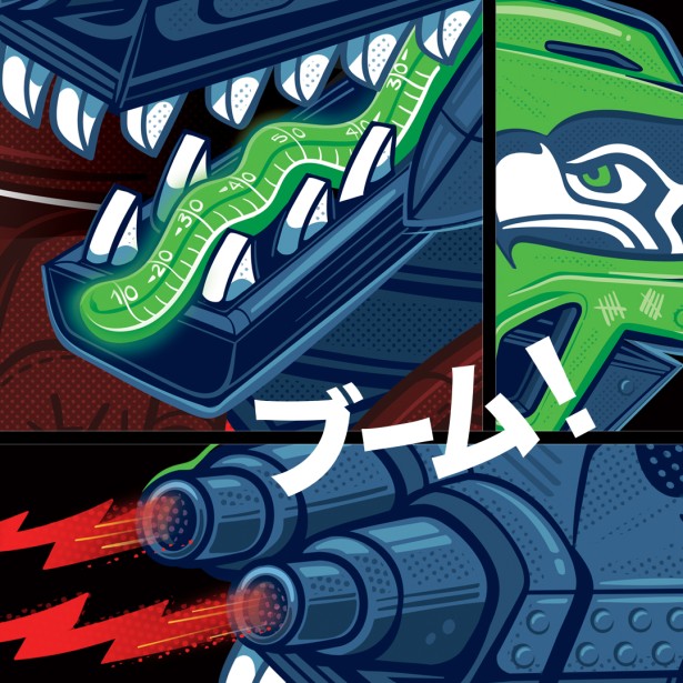 Seattle Times NFL Preview Cover Illustration