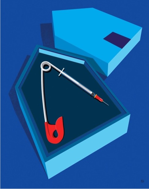 Paul Garland's New Illo for Johns Hopkins Magazine, Fall 2017 Issue.