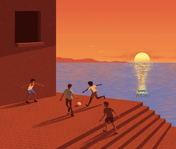 Bonazzi Illustrates the Origins of A Football Champion