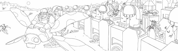 Andreas von Buddenbrock Illustrates for World’s Largest Coloring Book!