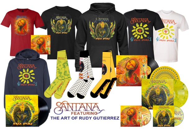 Rudy Gutierrez's Art Featured on Santana's "Los Invisibles" Single, Video and Merchandise