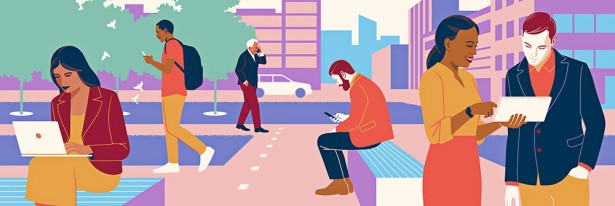 Guidone’s Corporate illustrations for GroupM