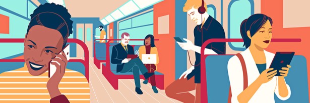 Guidone’s Corporate illustrations for GroupM
