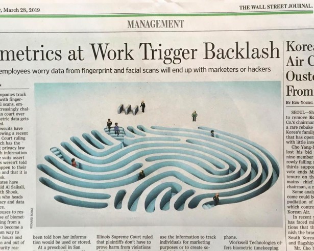 Richard Borge for WSJ on Fingerprint Technology