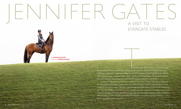 George Kamper Photographs Jennifer Gates for Equestrian Living
