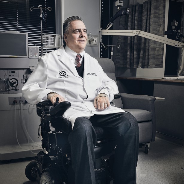 Keith Barraclough Photographs Dr Jim Post for New Mobility